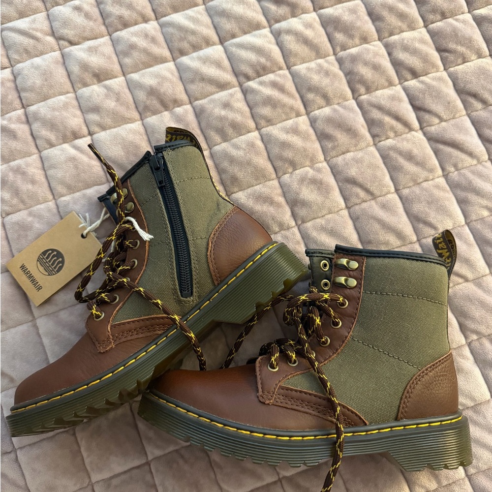 Dr. Martens Red and Black Boots